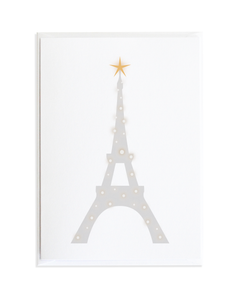 Eiffel Tower Christmas Card