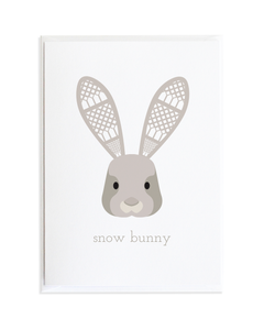 Snow Bunny Christmas Card